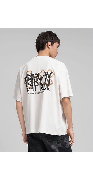オーバーフィット REPLAY X MARTIN GARRIX ロゴ&レタリング Tシャツ 詳細画像 オフホワイト 2
